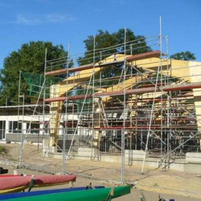 Holzbau Hallenkonstruktion